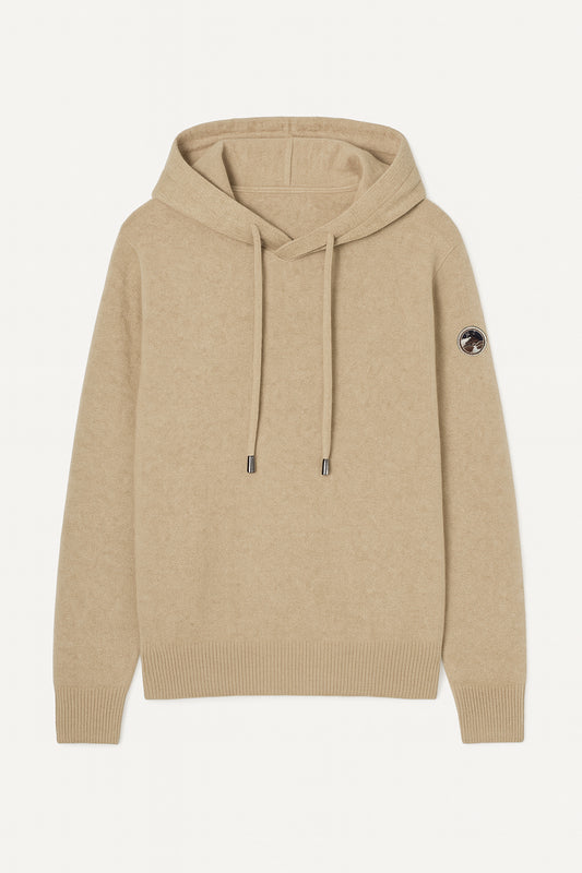 Cashmere Hoodie Khaki
